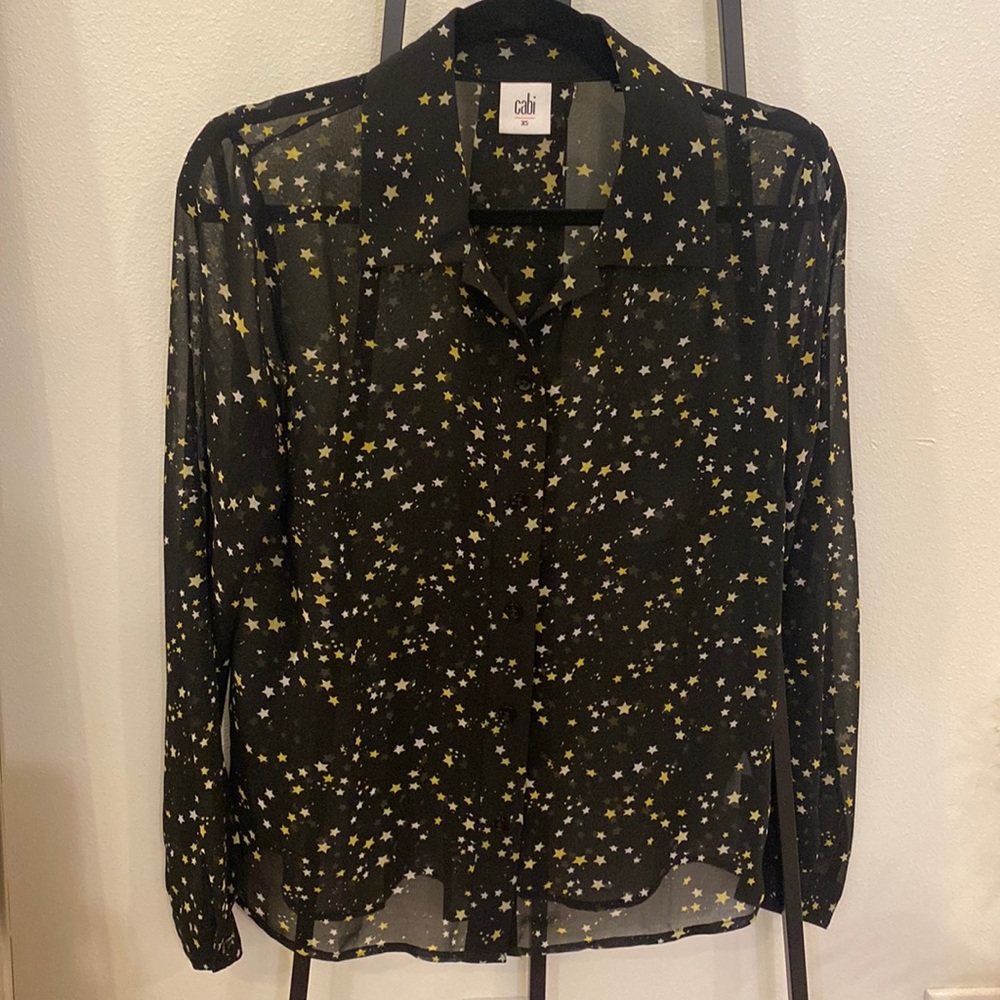 Cabi Star Print Button Up!